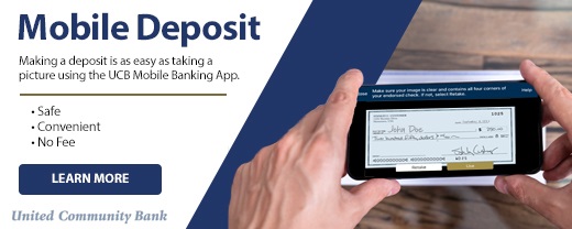 Mobile Deposit - safe, convenient and no fee
